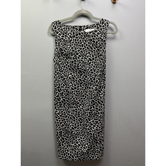 Motherhood Maternity NEW! Dress Size Medium Black/white cowprint‎ sleeveless NWT - Picture 1 of 6